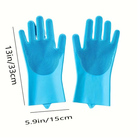 2pcs Magic Silicone Cleaning Gloves