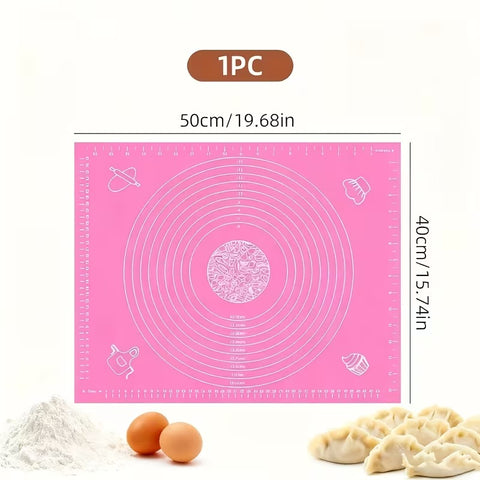 1pc Durable Non-Slip Baking Mat with Measurements