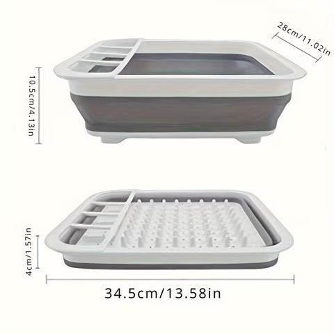 Collapsible Dish Drying Foldable Drainer Rack
