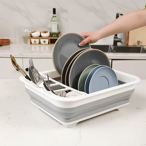 Collapsible Dish Drying Foldable Drainer Rack