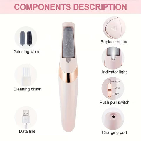 Rechargeable Electric Foot File Callus Remover