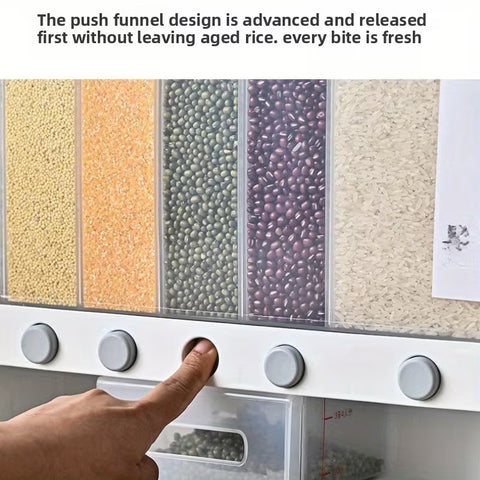 6-Grid Rice Storage Container