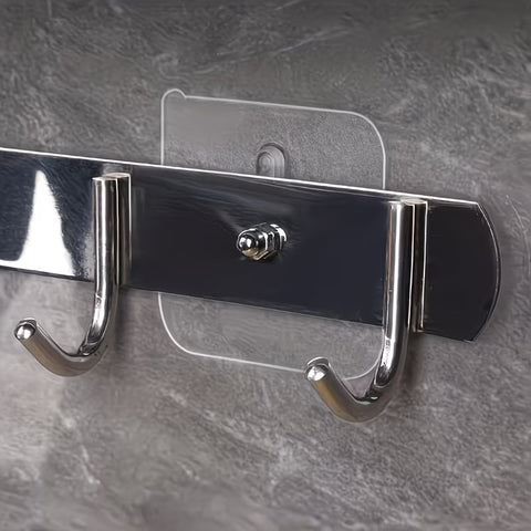 Set of 10 Adhesive Hooks That Require No Drilling, Featuring a Design And Adjustable Screw Cap.
