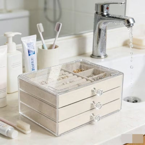 3-Drawer Jewellery Organizer Box
