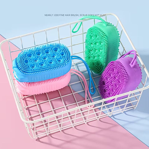 Exfoliating Silicone Massager with Hanging Loop