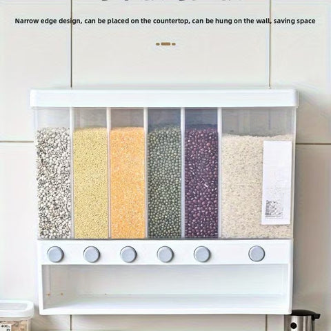 6-Grid Rice Storage Container