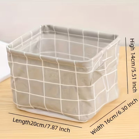 1 Foldable Desktop Storage Basket