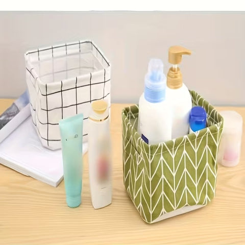 1 Foldable Desktop Storage Basket