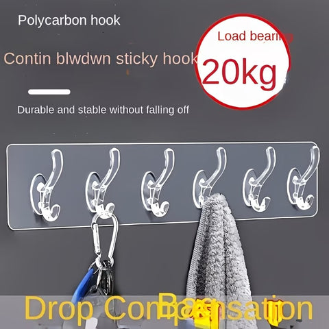 Crystal Transparent Adhesive Wall Hook,