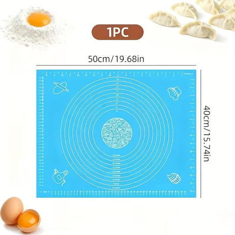 1pc Durable Non-Slip Baking Mat with Measurements