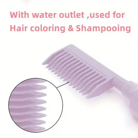 Hair Dye Bottle - Easy-to-Use Rectangular Shampoo Bottle with Comb Teeth and Measurements