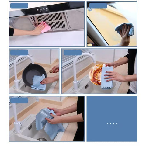 5pcs Fish Scale Pattern Cloths