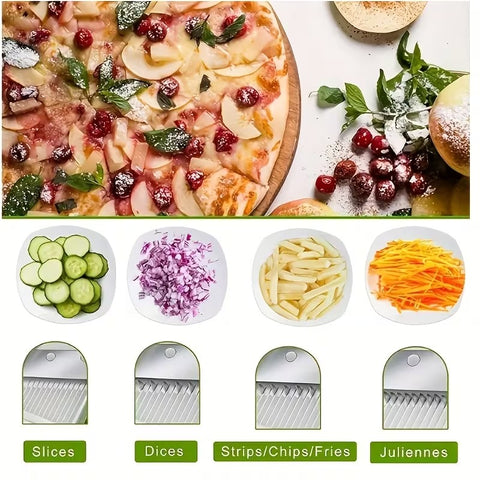 Multifunctional Professional Vegetable Cutter and Slicer with Container