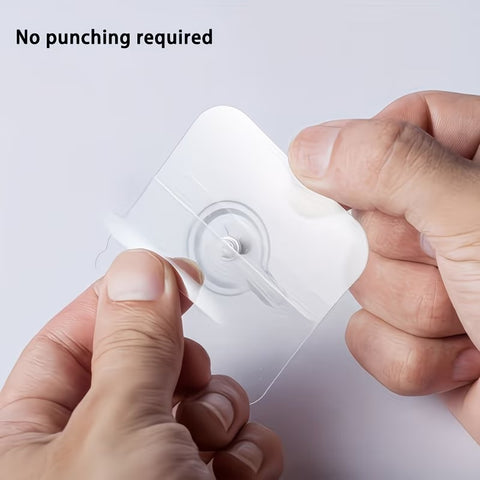 Set of 10 Adhesive Hooks That Require No Drilling, Featuring a Design And Adjustable Screw Cap.