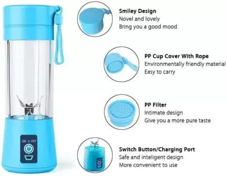 Rechargeable Personal Portable Blender For Smoothies And Shakes - Mini Juicer Cup For Travel