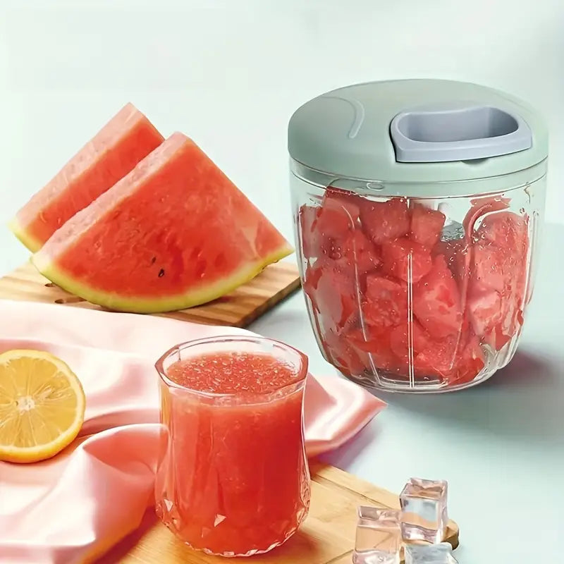 Manual Hand Food Chopper with Rope