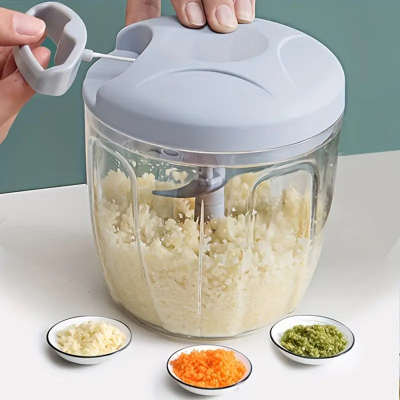 Manual Hand Food Chopper with Rope