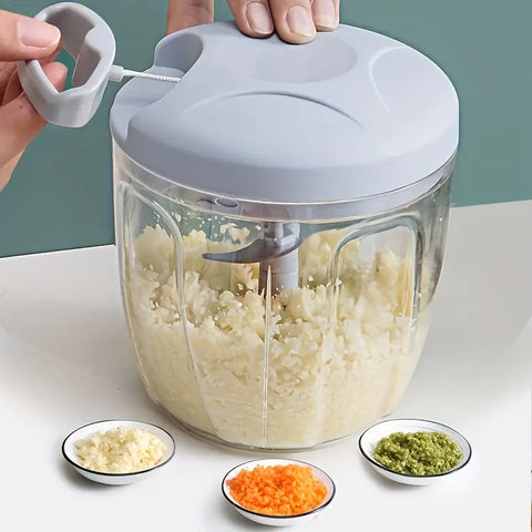 Manual Hand Food Chopper with Rope