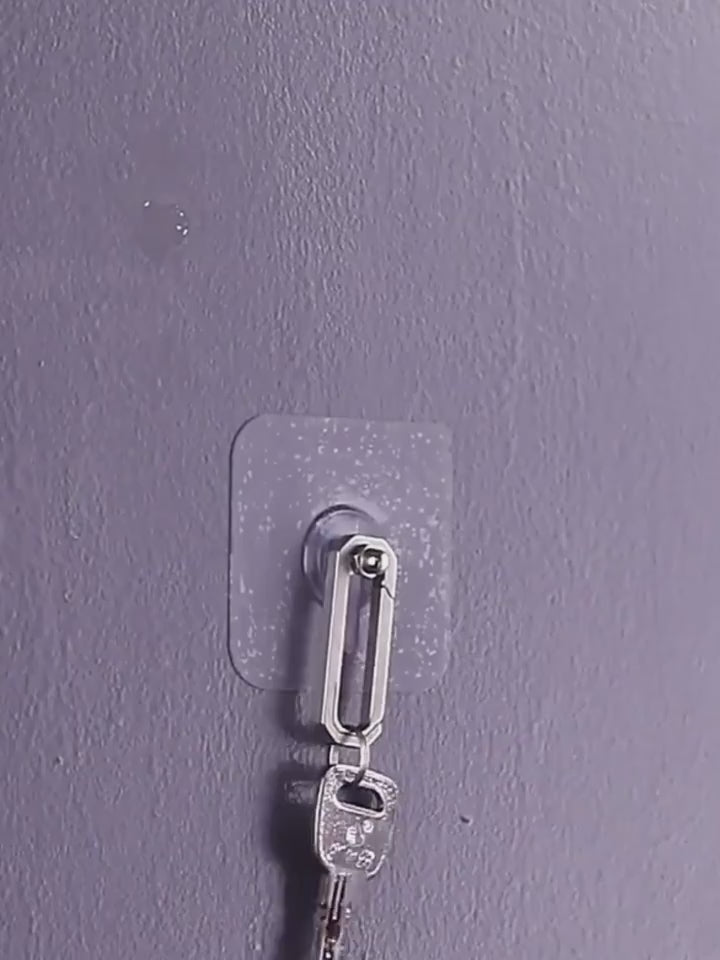Set of 10 Adhesive Hooks That Require No Drilling, Featuring a Design And Adjustable Screw Cap.