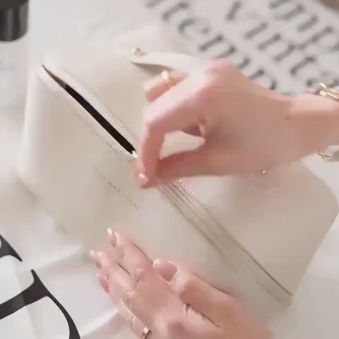 Leather Travel Cosmetic Organizer