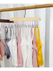 8-Hook Wooden Hangers Perfect for Home or Dorm Use, Hangers for Clothes