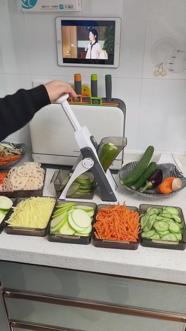 Multifunctional Professional Vegetable Cutter and Slicer with Container