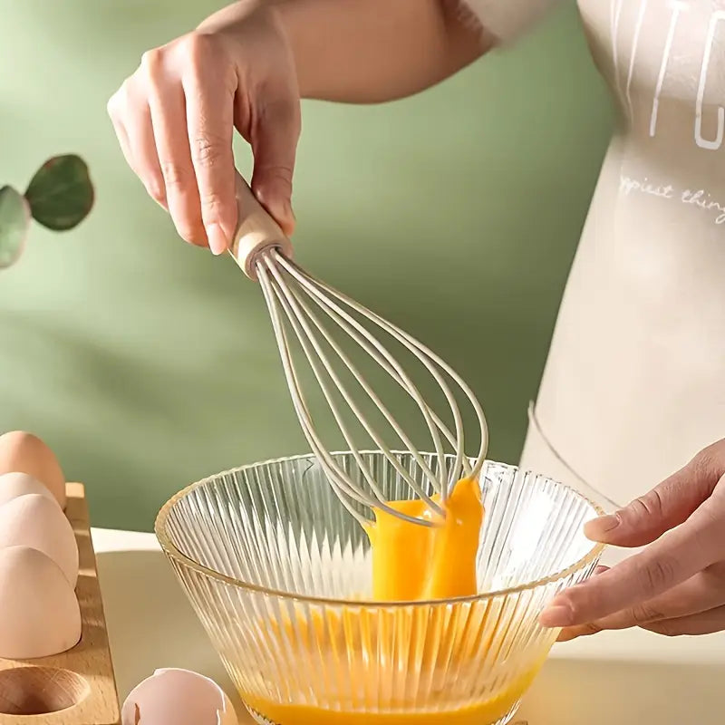 12pcs, Non-Stick Silicone Kitchen Utensil Set with Wooden Handles